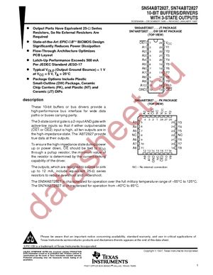 SN74ABT2827DW datasheet  